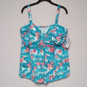 NWT A Shore Fit Tankini Top